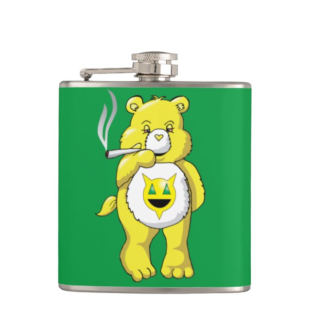 Percentum Bear Hip Flask Flachmann (Vorderseite)