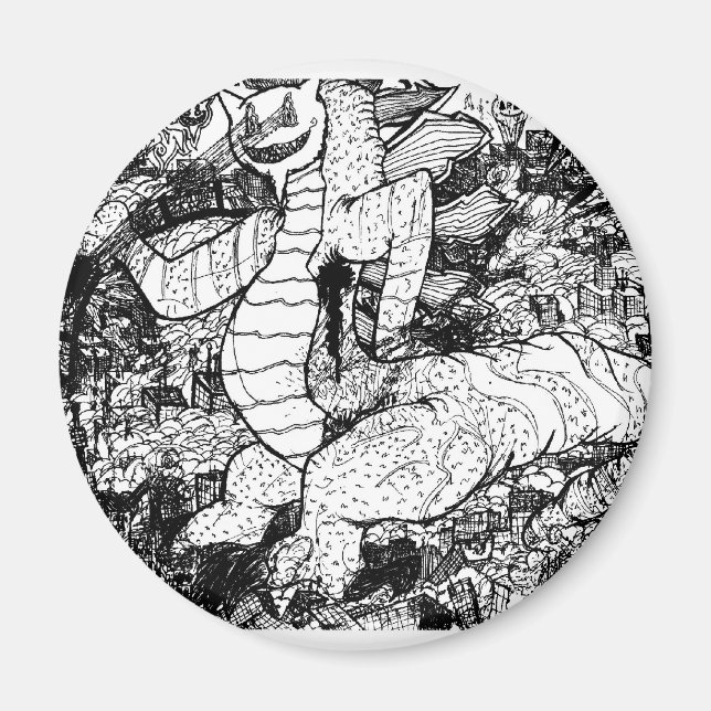 Percentum Godzilla Magnet (Vorne)