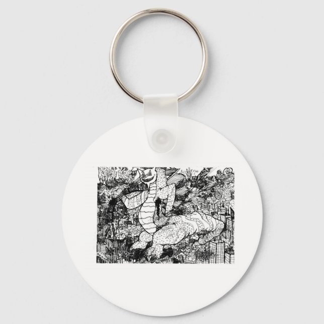 Percentum Godzilla Schlüsselanhänger (Vorderseite)