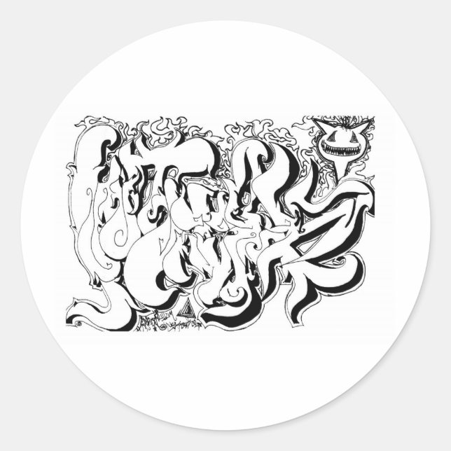 Percentum Graph Runder Aufkleber (Vorderseite)