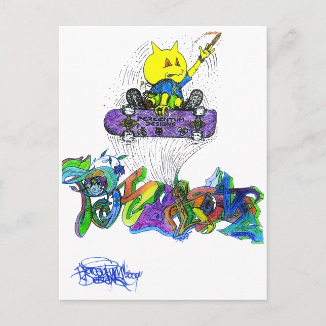 Percentum Ollie Postkarte (Vorderseite)