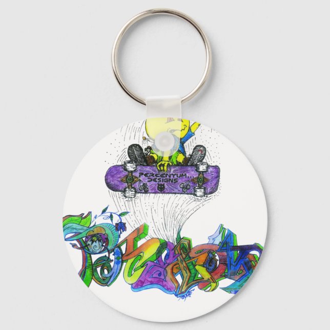 Percentum Ollie Schlüsselanhänger (Vorderseite)