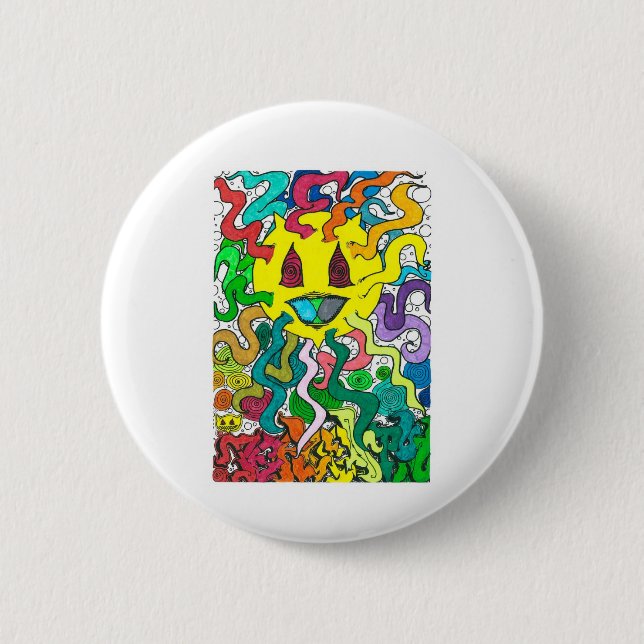 Percentum Sun - Percentum Designs Button (Vorderseite)