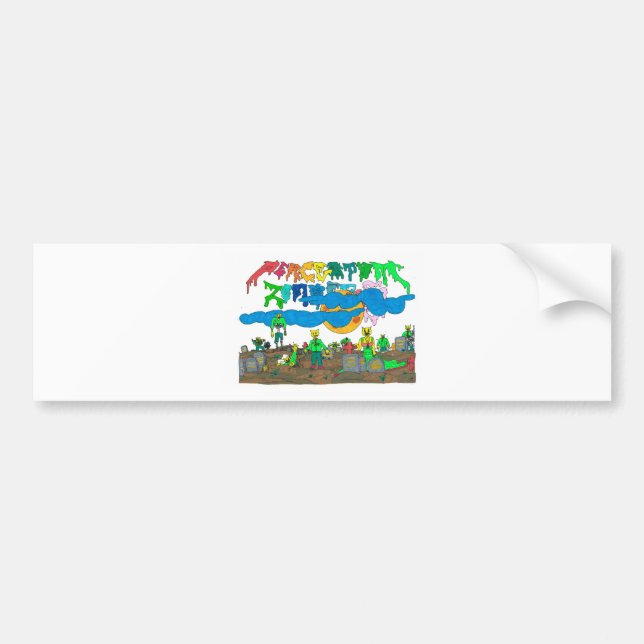 Percentum_Zombies Autoaufkleber (Vorne)