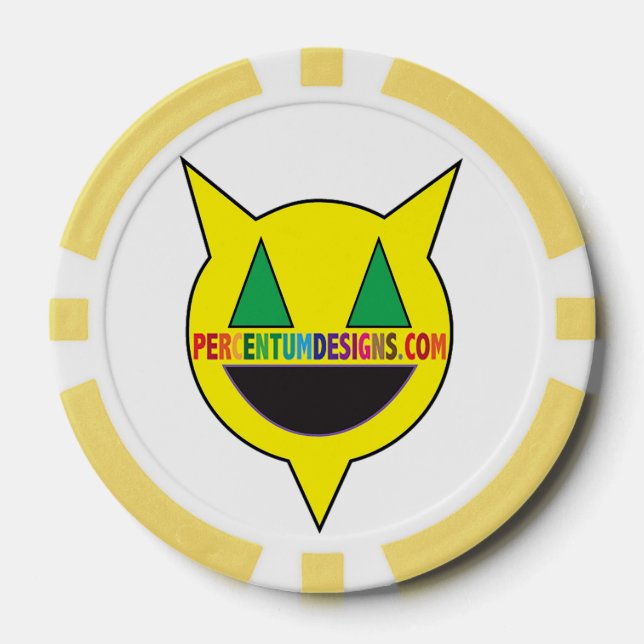 PERCENTUMDESIGNS.COM Poker Chip (Vorderseite)