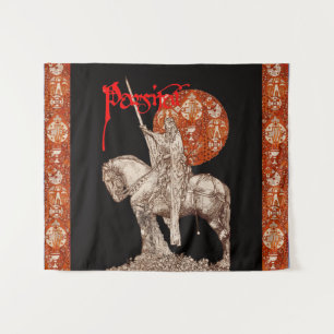 PERCEVAL LEGEND/QUEST DER HOLY GRAIL Fantasy Wandteppich