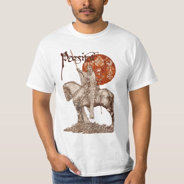 PERCEVAL LEGEND / QUEST OF HOLY GRAIL Red Fantasy T-Shirt (Vorderseite)