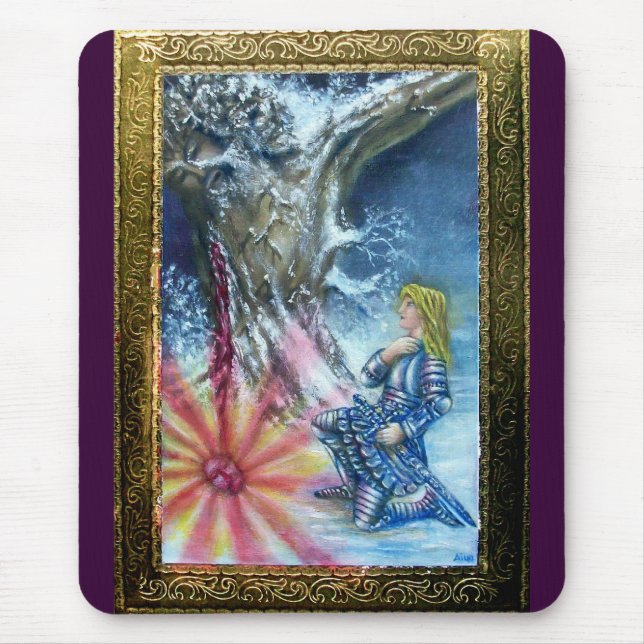 PERCEVAL UND VISION DES HEILIGEN GREIFENS MOUSEPAD (Vorne)