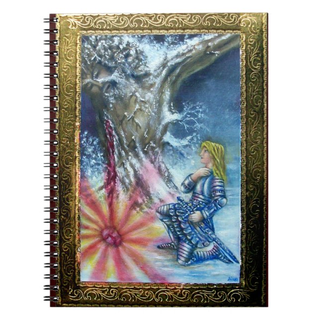 PERCEVAL UND VISION DES HEILIGEN GREIFENS NOTIZBLOCK (Vorderseite)