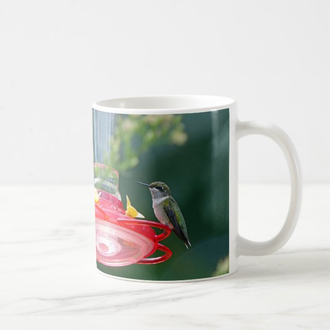 Perched Hummingbird Tasse (Rechts)