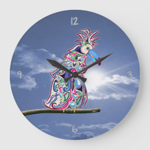 Perched Large Clock Große Wanduhr