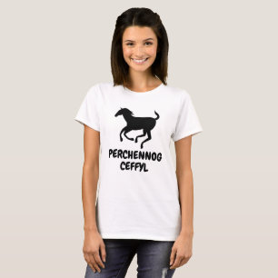 Perchennog ceff Pferdebesitzer in Walisien T-Shirt