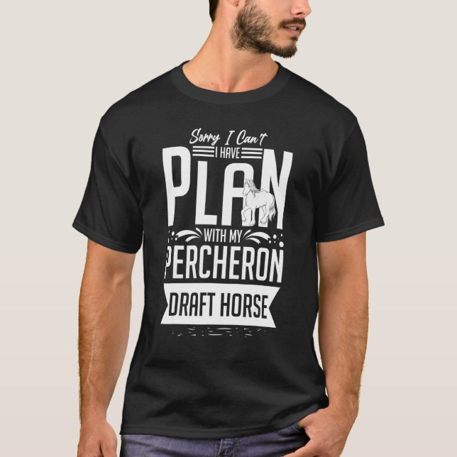 Percheron-Draft-Hard-Angelsattel 5 T-Shirt (Vorderseite)
