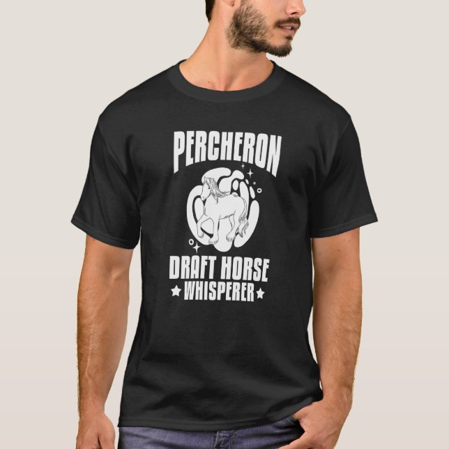 Percheron-Draft-Horse-Reitsattel  1 T-Shirt (Vorderseite)