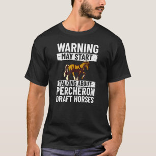 Percheron-Draft-Horse-Reitsattel T-Shirt