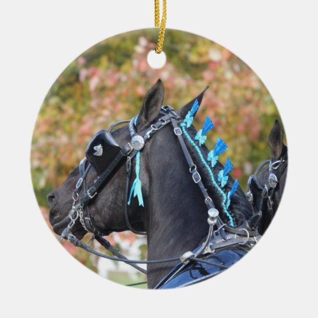 Percheron-Ornament Keramik Ornament (Vorne)