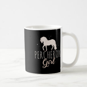 Percheron Pferde Wandern neben dem Wasser Kaffeetasse