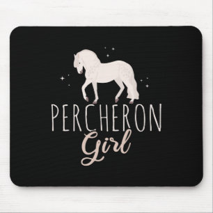 Percheron Pferde Wandern neben dem Wasser Mousepad