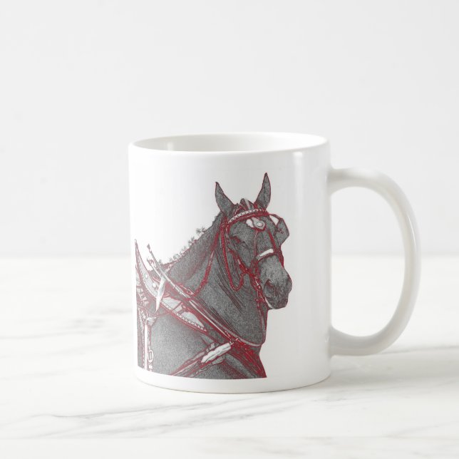 Percheron PferdeTasse Kaffeetasse (Rechts)