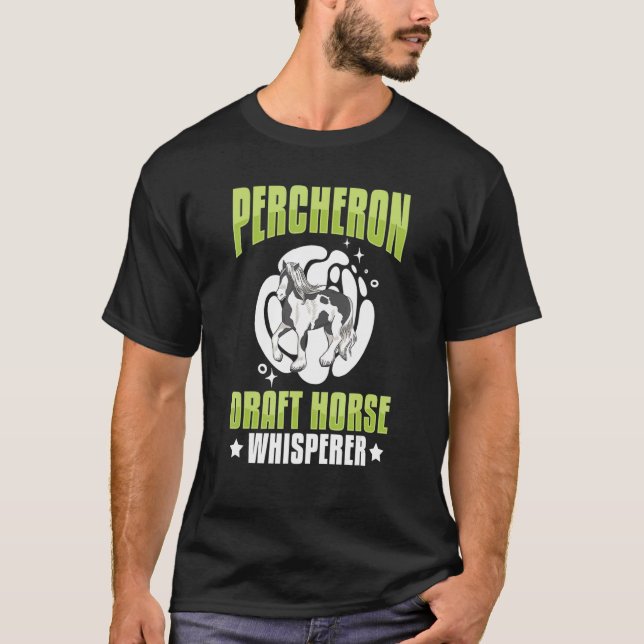 Percheron Reitsattel T-Shirt (Vorderseite)