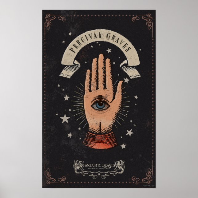 PERCIVAL GRAVES™ Magic Hand Graphic Poster (Vorne)