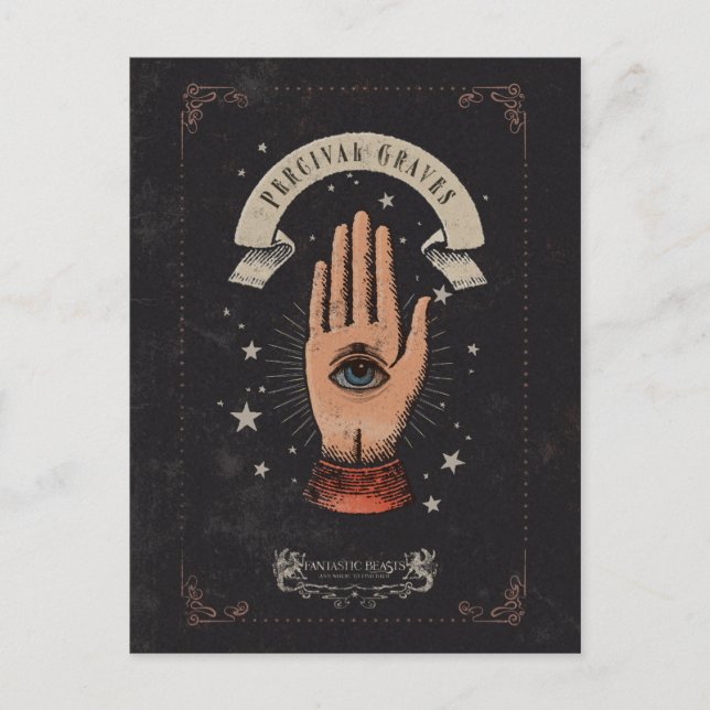 PERCIVAL GRAVES™ Magic Hand Graphic Postkarte (Vorderseite)