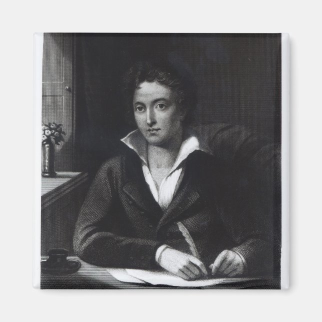 Percy Bysshe Shelley, eingraviert von William Holl Magnet (Vorne)