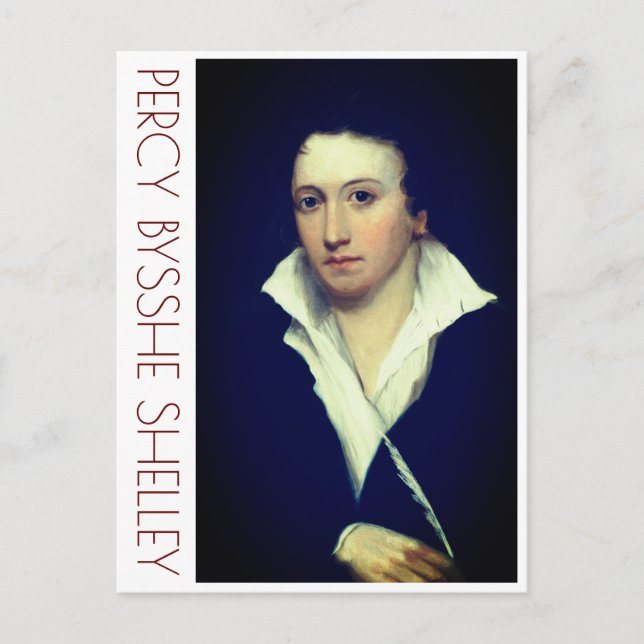 Percy Bysshe Shelley Postkarte (Vorderseite)