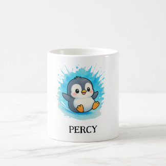 Percy Penguin Mug – Custom Cute Animal Name Gift Kaffeetasse