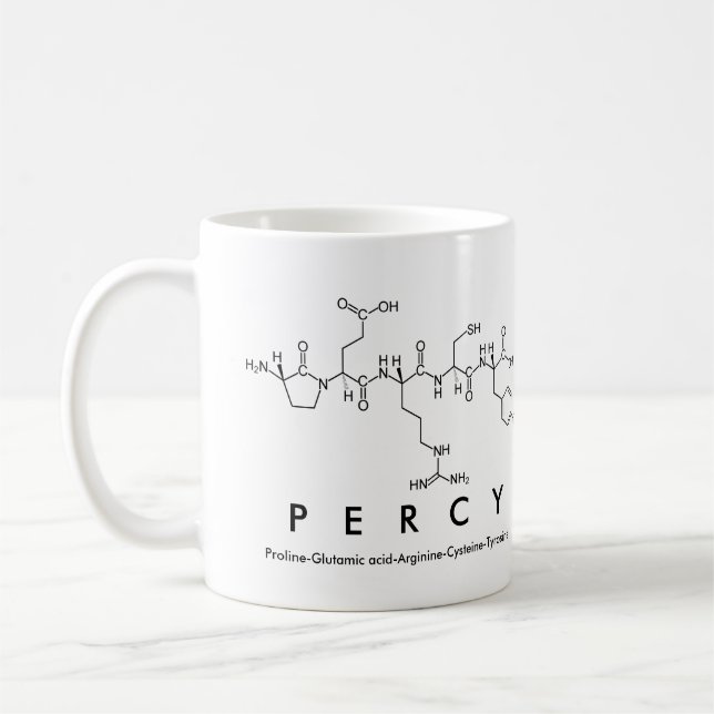 Percy-Peptidname-Tasse Kaffeetasse (Links)