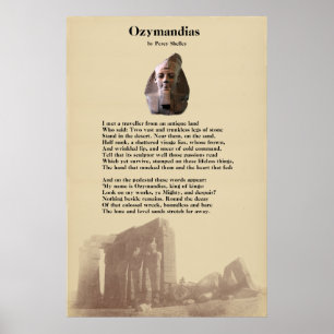 Percy Shelleys Ozymandias-Gedicht Poster