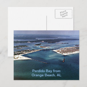 Perdido Bay von Orange Beach, AL Postkarte
