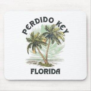 Perdido Key Florida Palms Vintage Strand Für Männe Mousepad