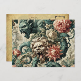 Perditionshistorie - Gotik Viktorianisch Feiertagspostkarte