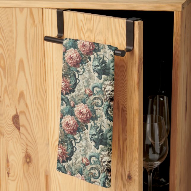 Perditionshistorie - Gotik Viktorianisch Geschirrtuch (Drittel gefaltet)