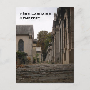 Père Lachaise Friedhof Postkarte