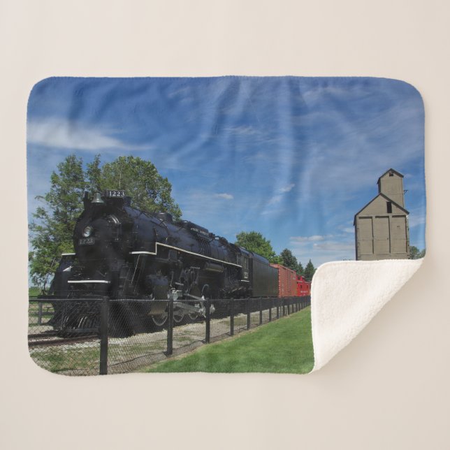 Pere Marquette 1223 Eisenbahn-Sherpa-Decke Sherpadecke (Vorderseite (Horizontal))