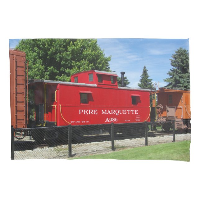 Pere Marquette Caboose Kissenkoffer A986 Kissenbezug (Vorderseite)