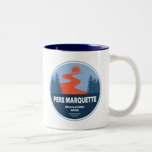 Pere Marquette Wild und Landschaftlicher Fluss Zweifarbige Tasse