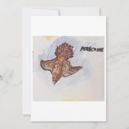 Peregrin Falcon Greeting Card Einladung