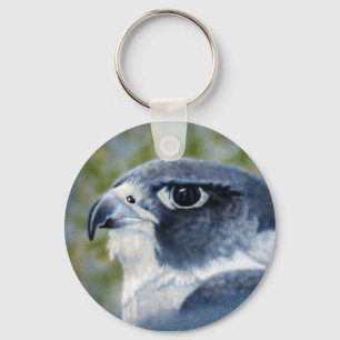 Peregrine-Airbrush Schlüsselanhänger