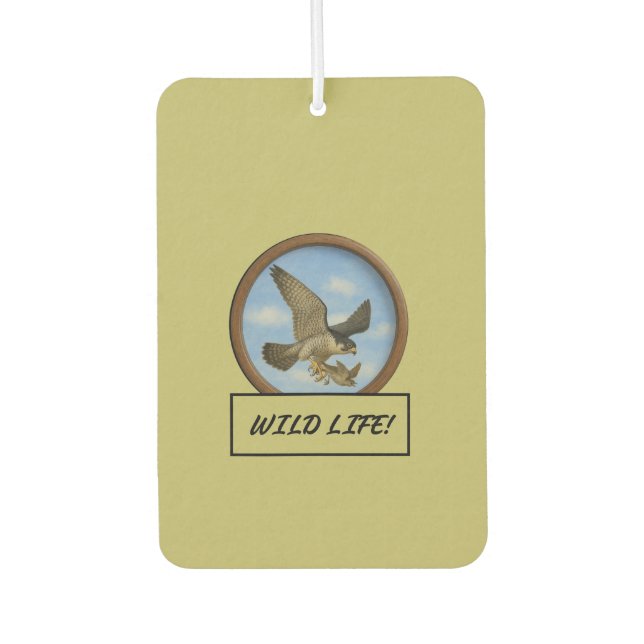 Peregrine Falcon Auto/Truck Air Freshener Autolufterfrischer (Vorderseite)