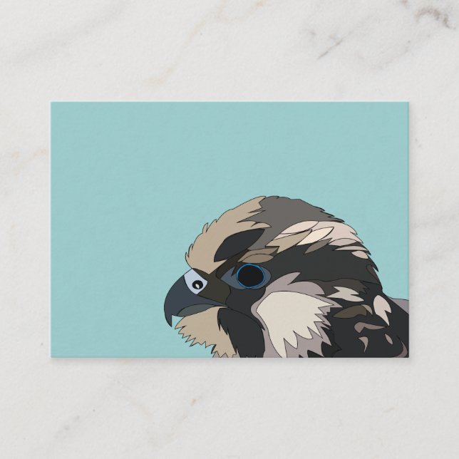 Peregrine Falcon Bird Art Visitenkarte (Vorderseite)