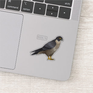 Peregrine falcon bird Cartoon Illustration Aufkleber