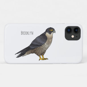 Peregrine falcon bird Cartoon Illustration Case-Mate iPhone Hülle