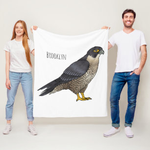 Peregrine falcon bird Cartoon Illustration Fleecedecke