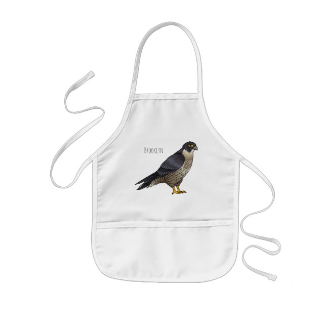 Peregrine falcon bird Cartoon Illustration Kinderschürze (Vorne)