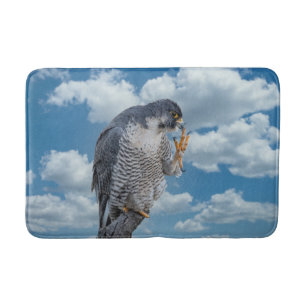 Peregrine Falcon entlang des Hudson River Badematte