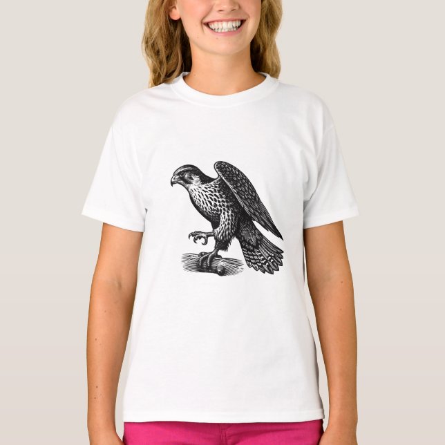 Peregrine falcon  Girls' T-Shirts (Vorderseite)