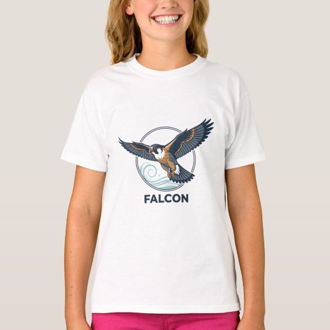 Peregrine falcon  Girls' T-Shirts (Vorderseite)